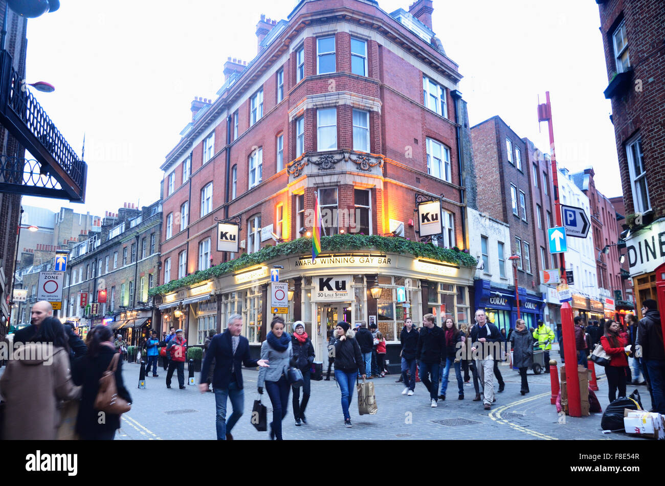 Ku Bar, bar Gay à Londres Soho. London, Royaume-Uni Banque D'Images