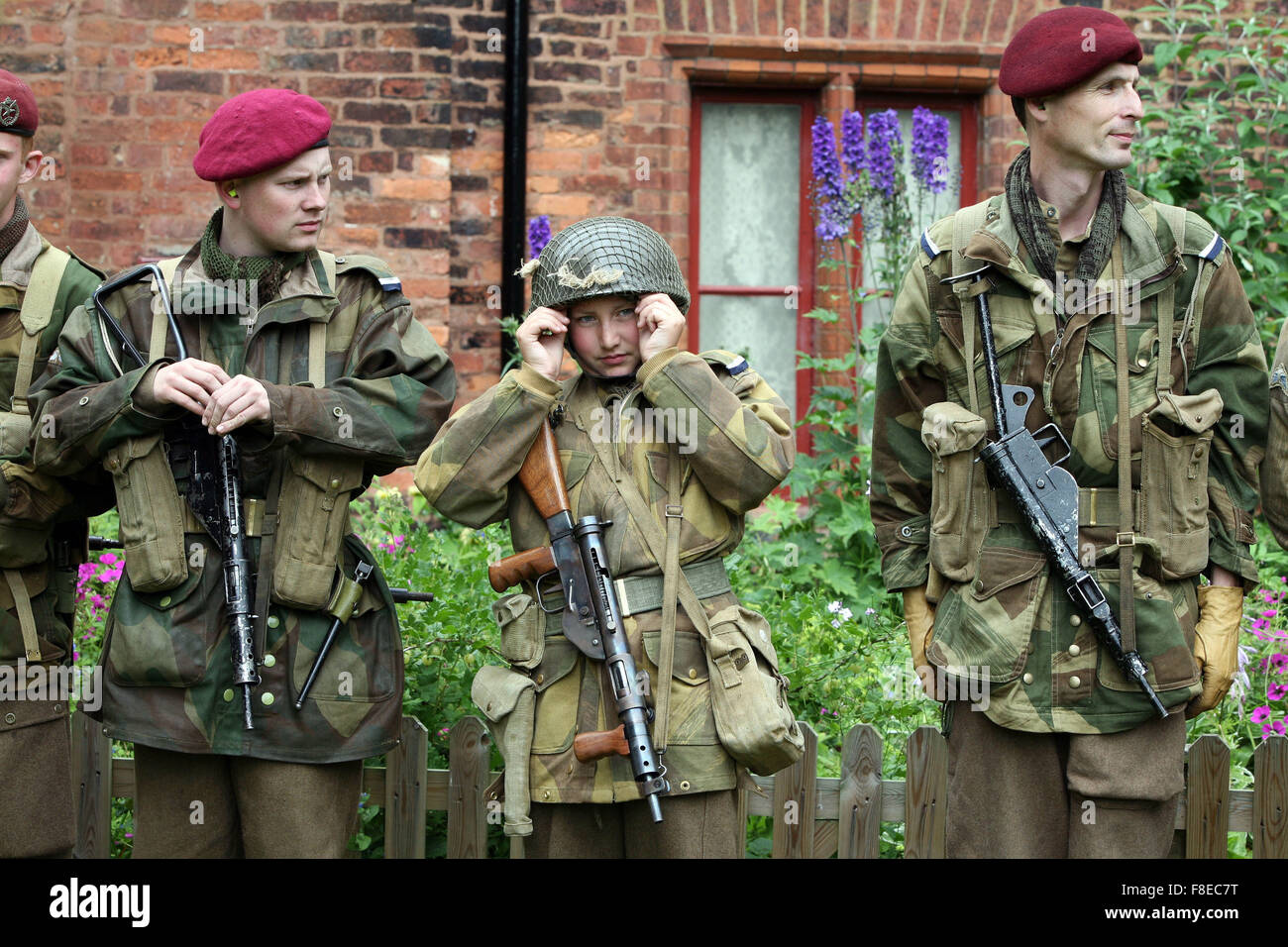 1940 journée à Tatton Park. World War 2 de reconstitution. Banque D'Images