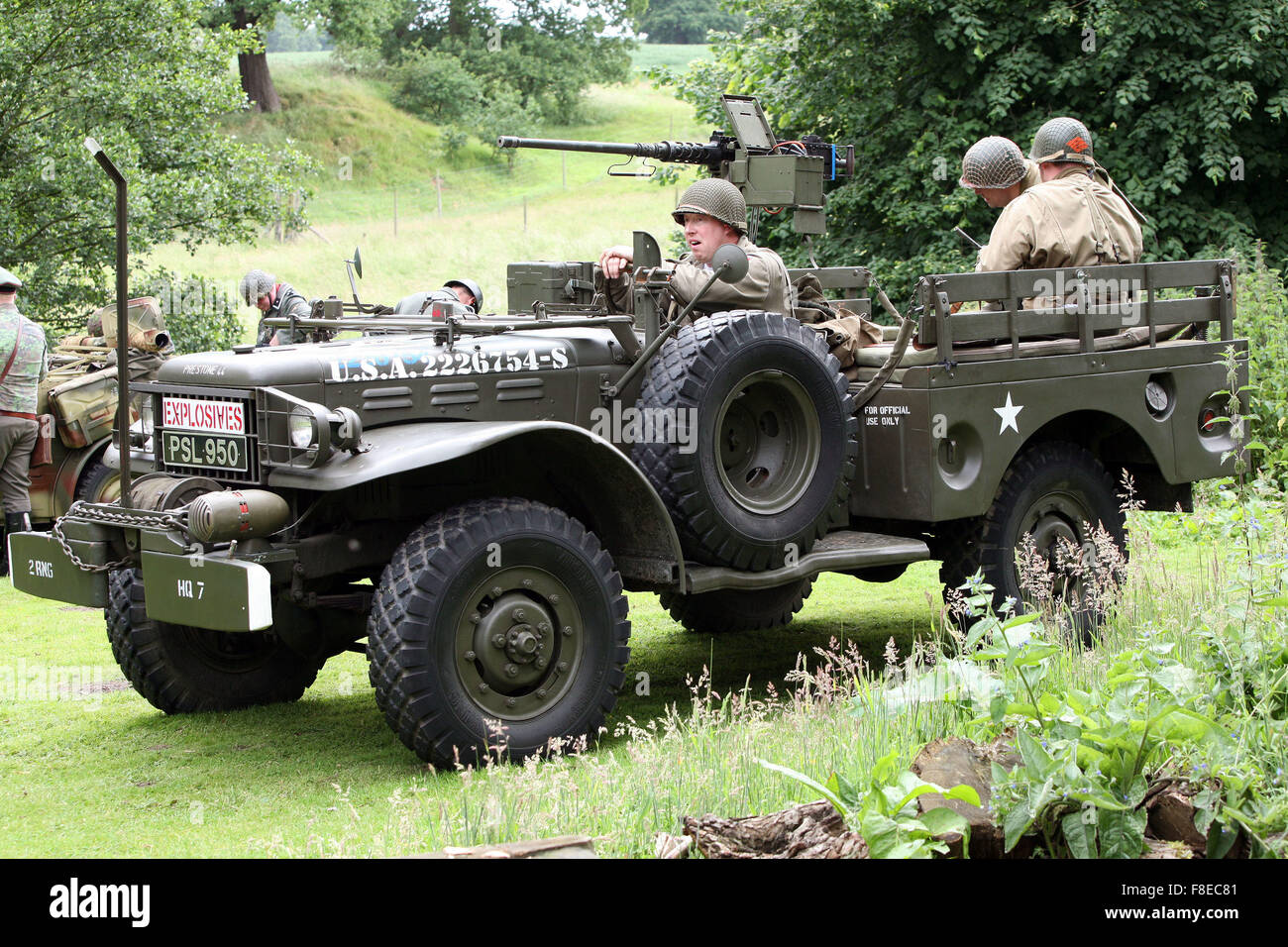 1940 journée à Tatton Park. World War 2 de reconstitution. Banque D'Images