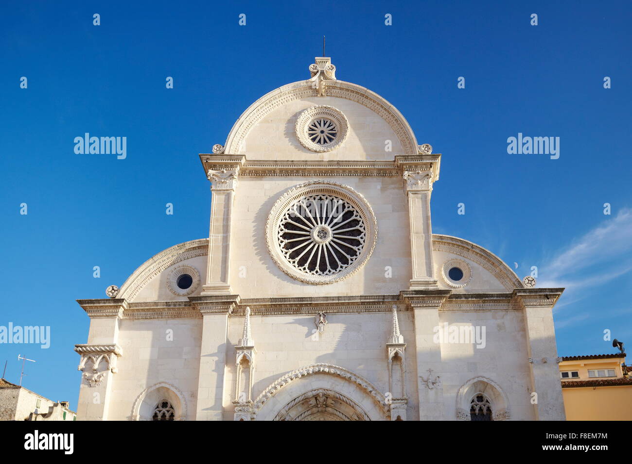 La cathédrale de St.James, Sibenik, Croatie, Europe Banque D'Images