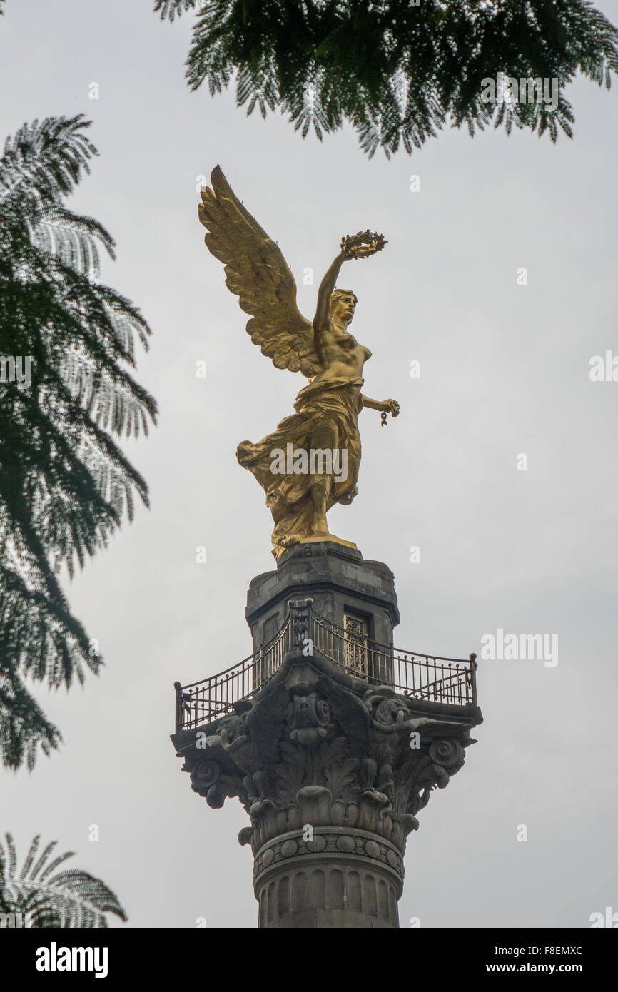 Le Mexique. La ville de Mexico. Ange de l'indépendance Banque D'Images