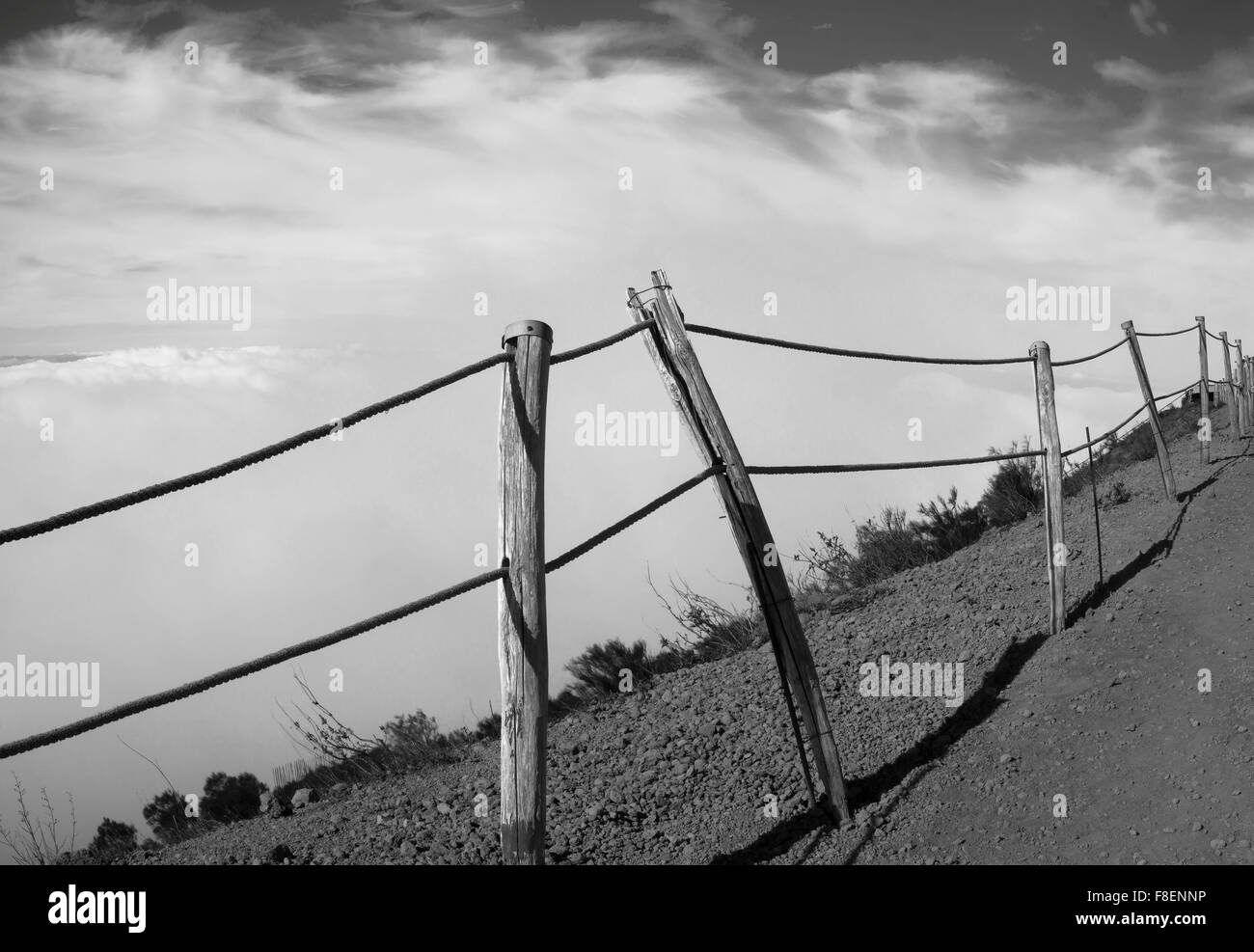 Vue magnifique sur le paysage du cratère du Vésuve, volcan actif de Naples Banque D'Images