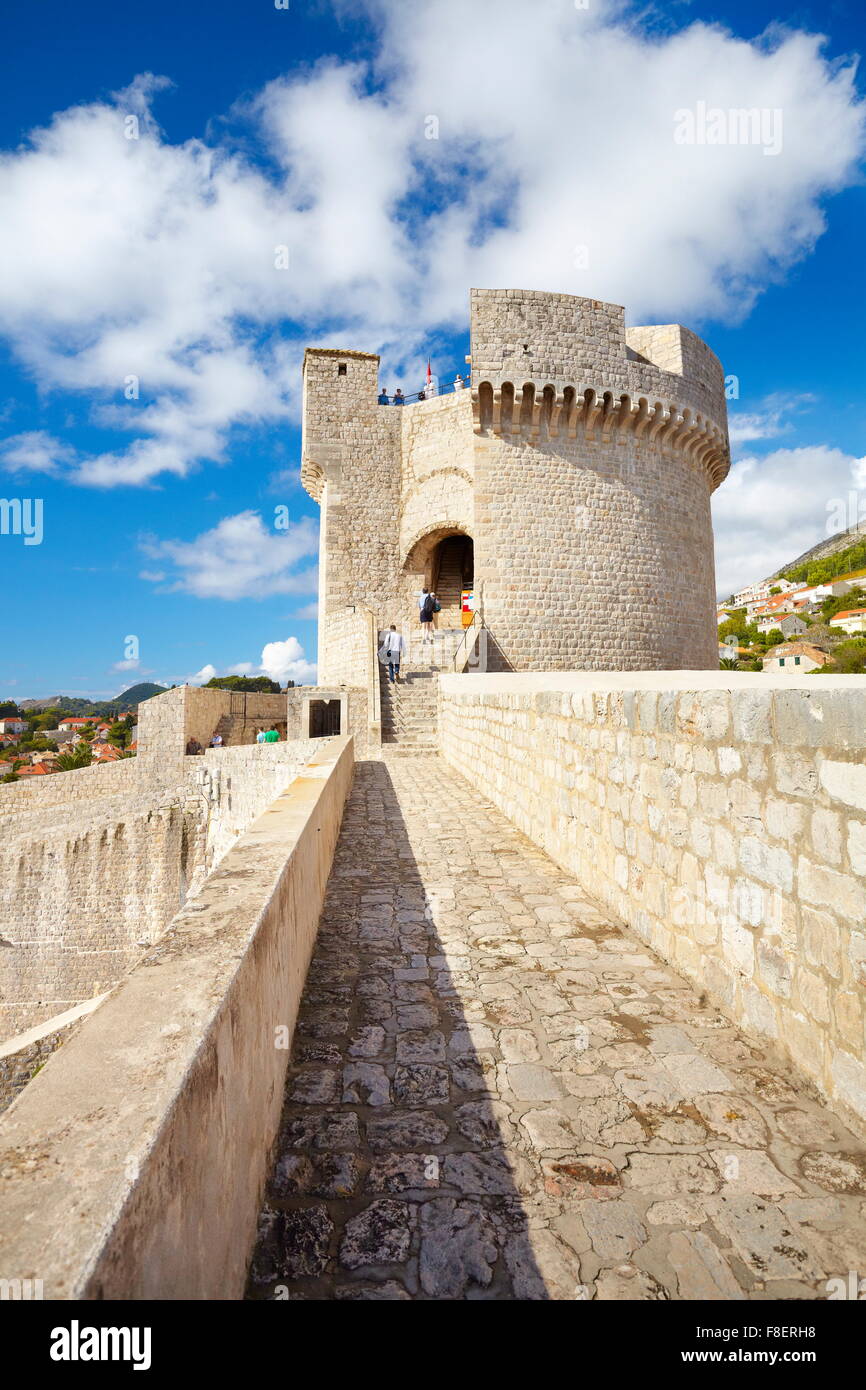 Vieille ville de Dubrovnik, dans la forteresse de Dubrovnik, Croatie Banque D'Images