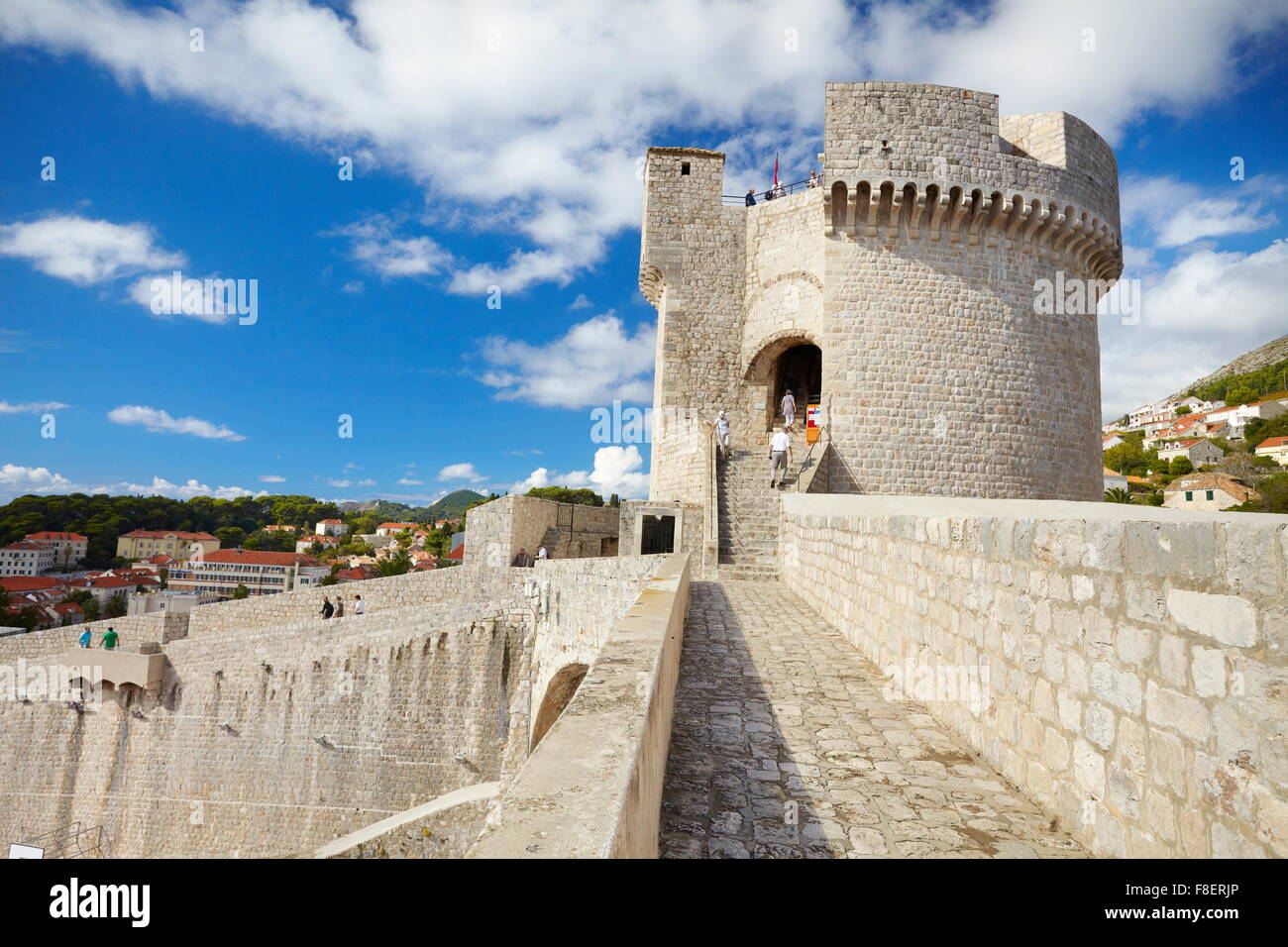 Vieille ville de Dubrovnik, dans la forteresse de Dubrovnik, Croatie Banque D'Images