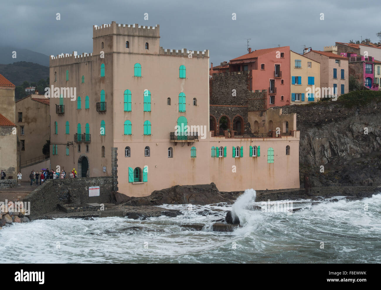 Vue de Collioure, Roussillon, sud de la France Banque D'Images