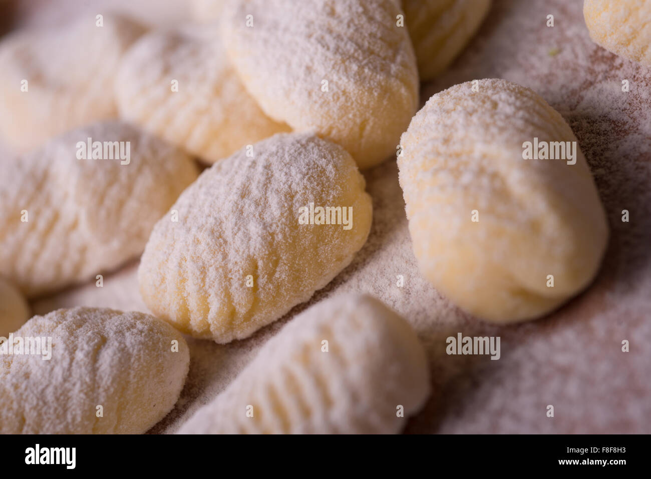 La pomme fait maison encore gnocchi composition de la vie Banque D'Images