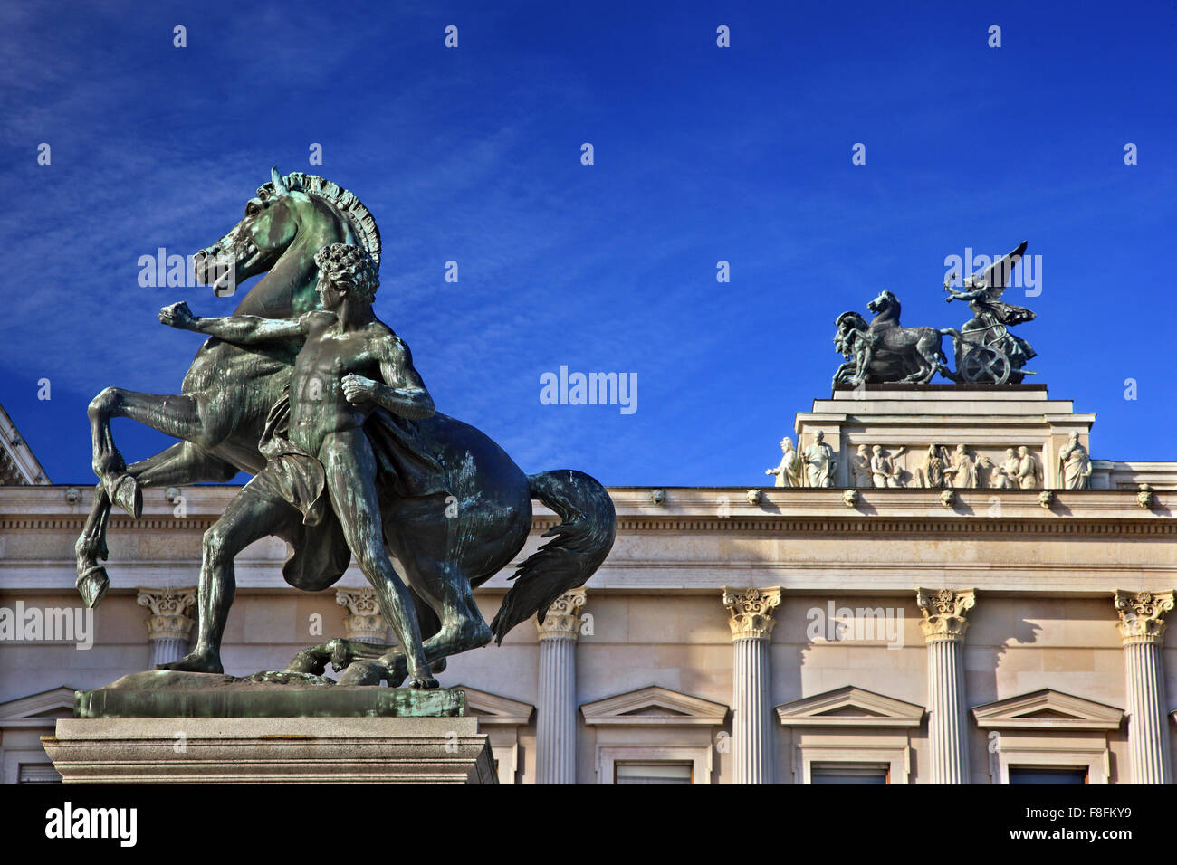 'Détail' du Parlement autrichien, Vienne. Banque D'Images