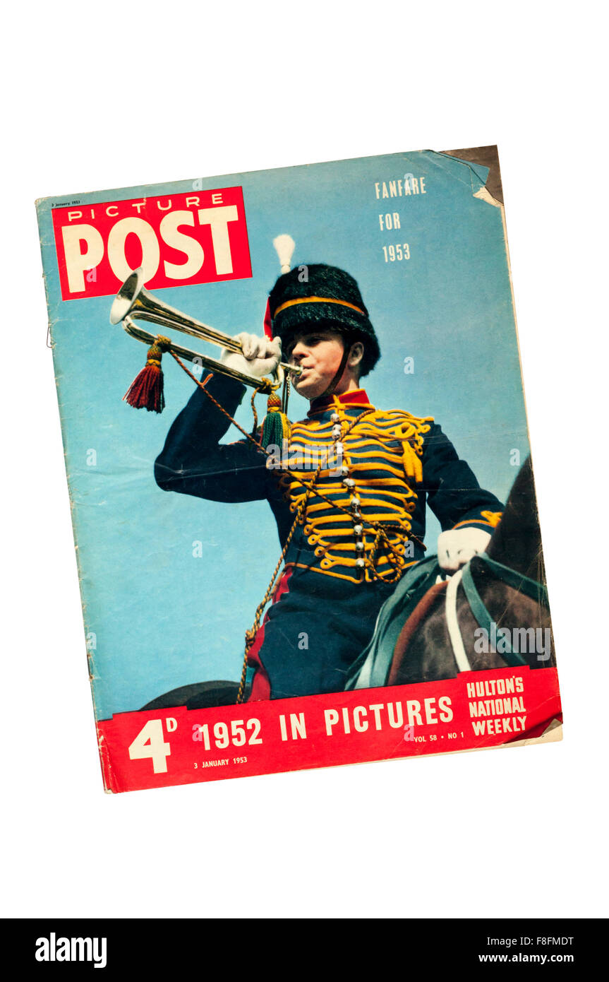 Une copie de photo poster à partir de janvier 1953. Banque D'Images