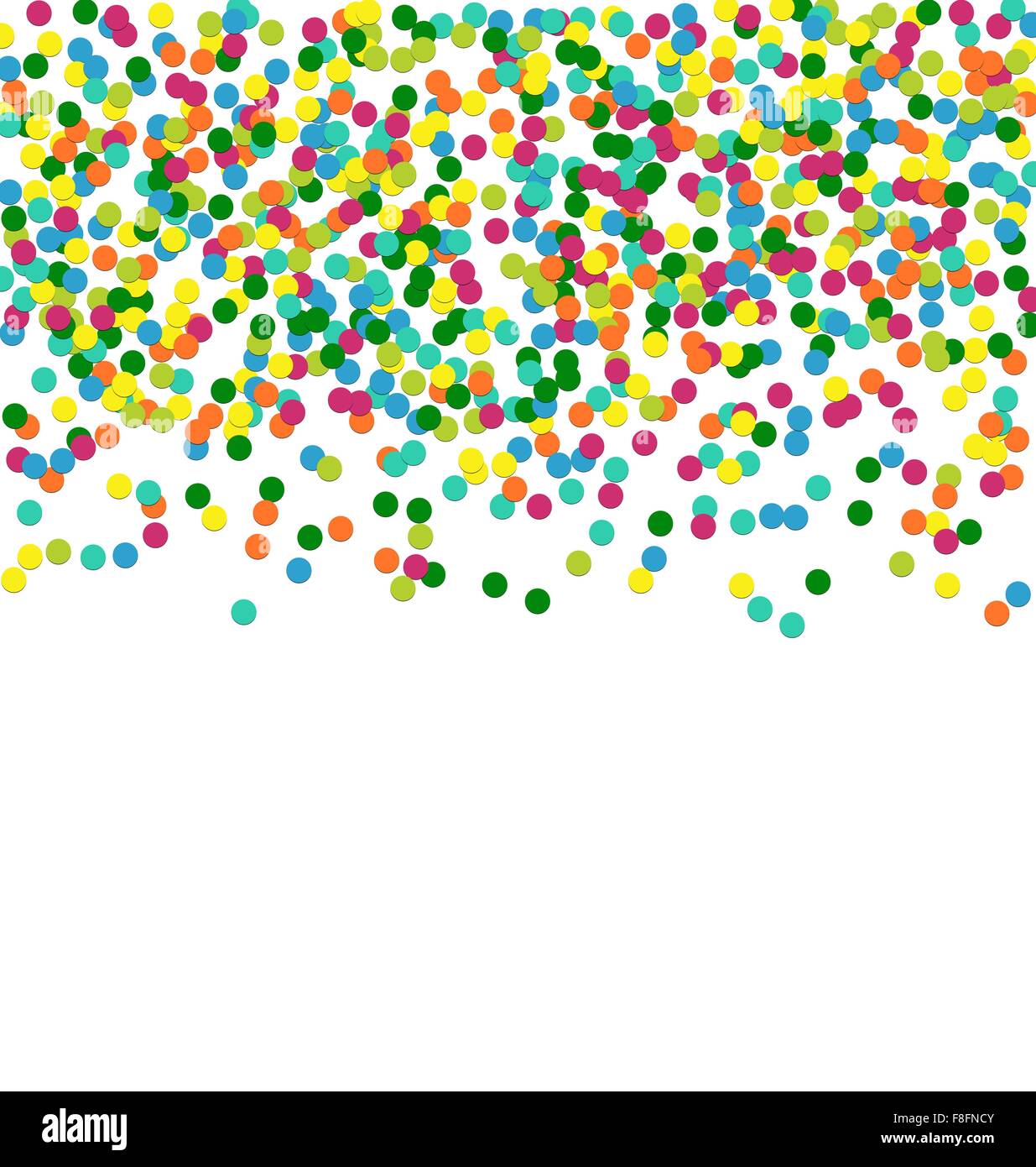 Noël arrière-plan coloré de châssis confetti Illustration de Vecteur