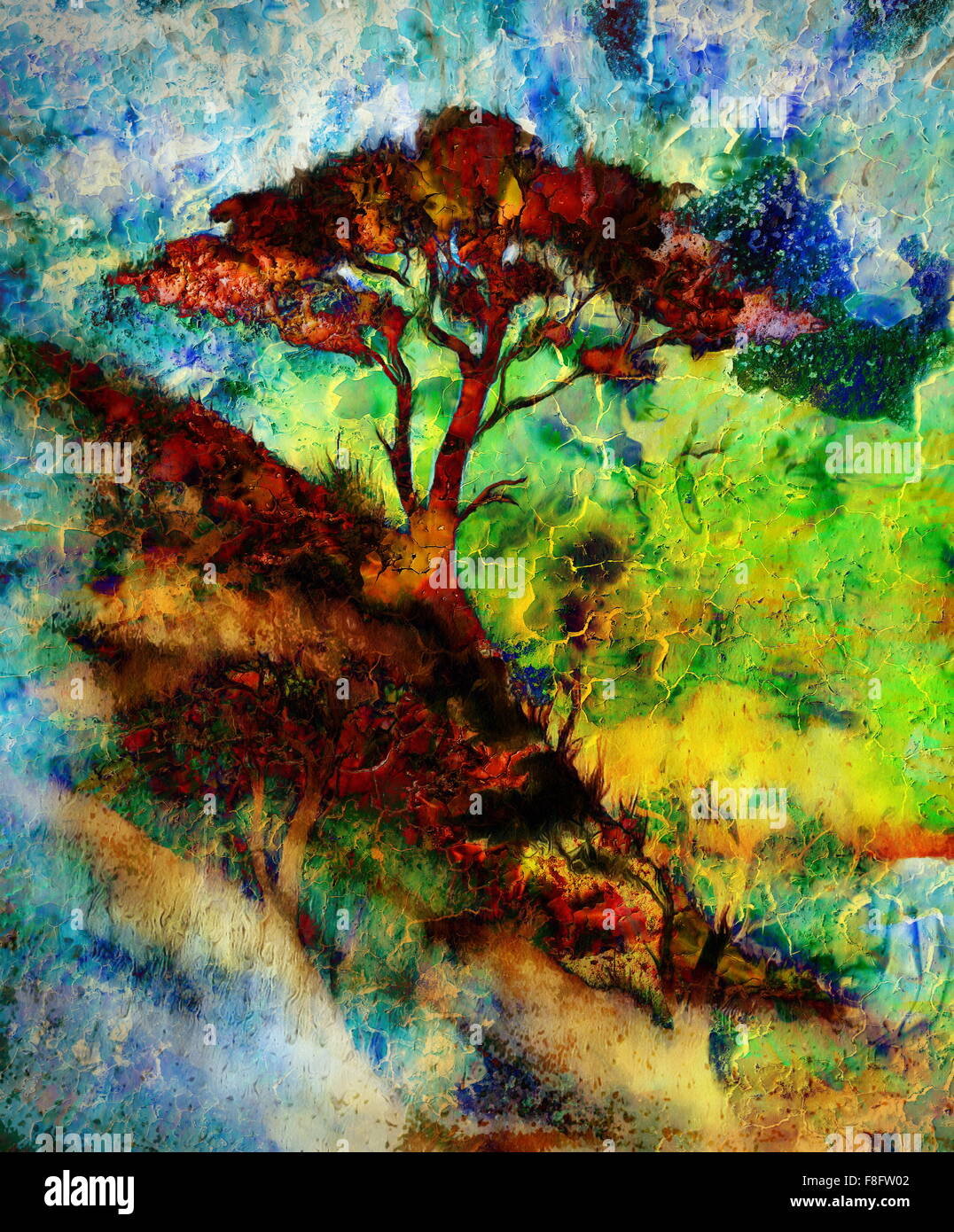Téléchargement gratuit Images Arbre Genealogique De Peinture Papier Peint Couleur Paysage le plus cool par