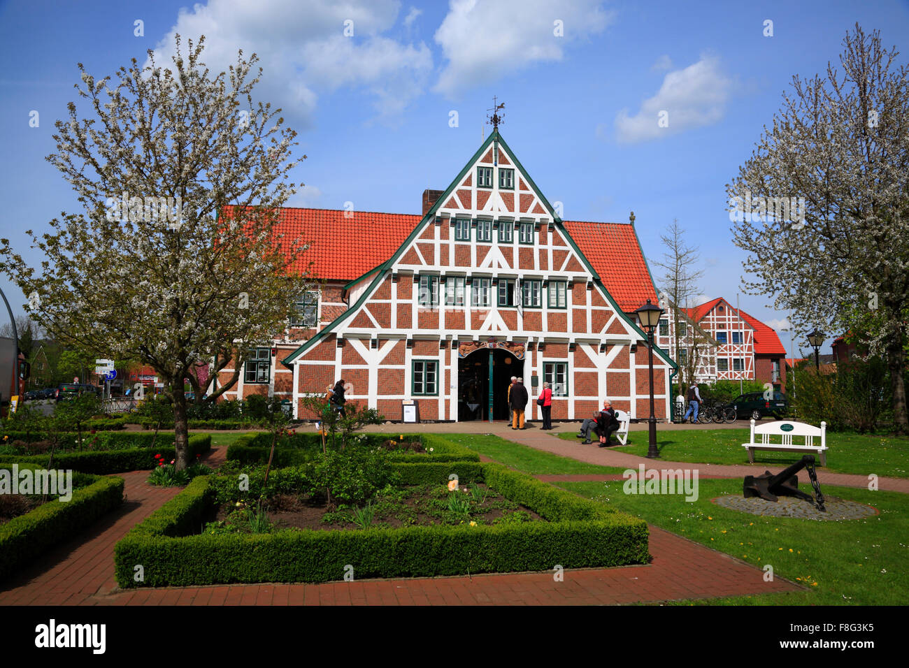 Graefenhof, mairie, Jork, Altes Land, Basse-Saxe, Allemagne, Europe Banque D'Images