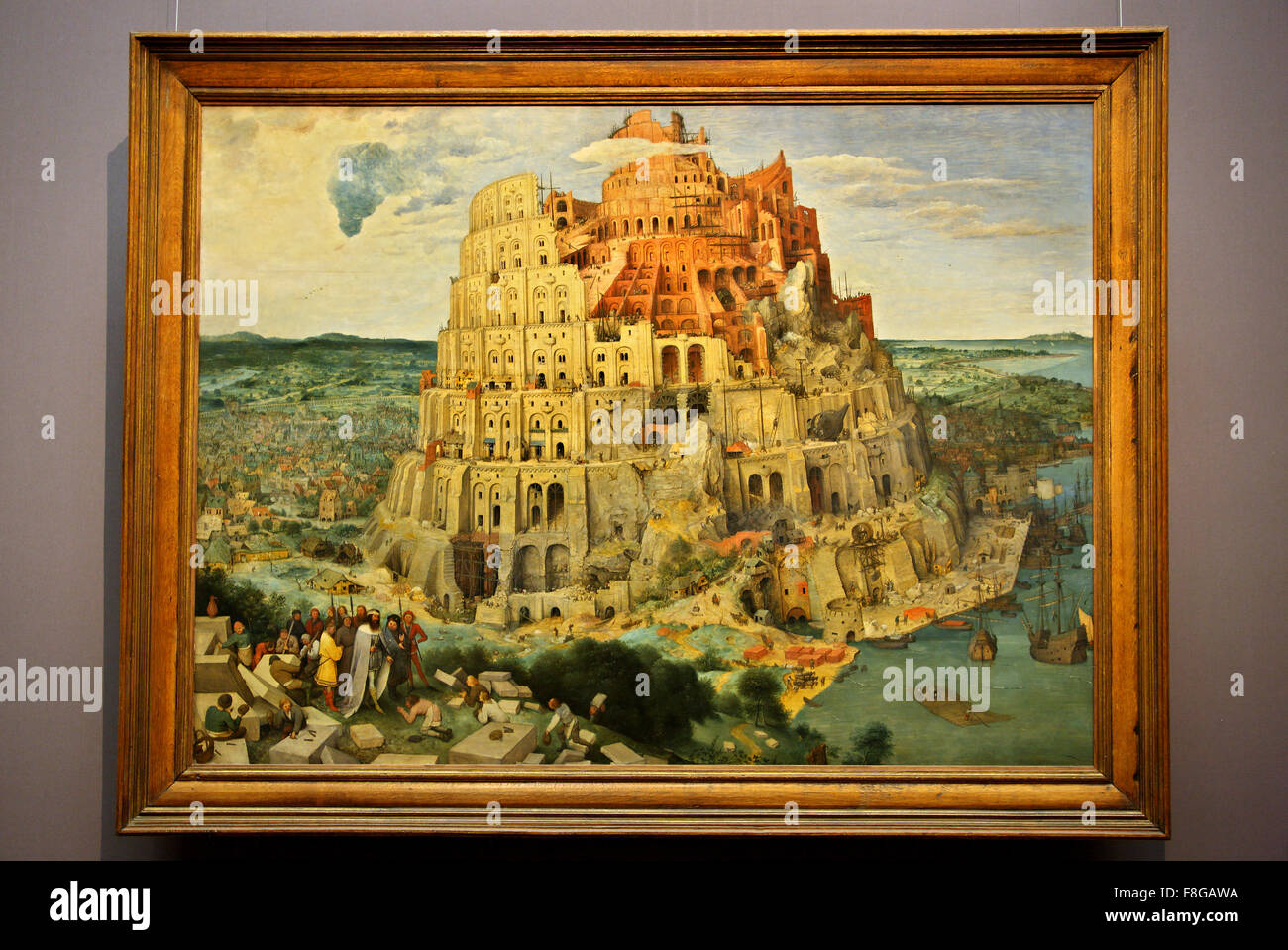 art mural La Petite Tour de Babel Pieter Brueghel l'Ancien - Poster métal