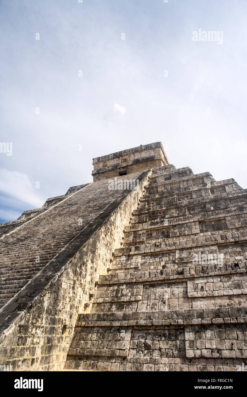 El Castillo temple, Chichen Itza, Mexique Banque D'Images