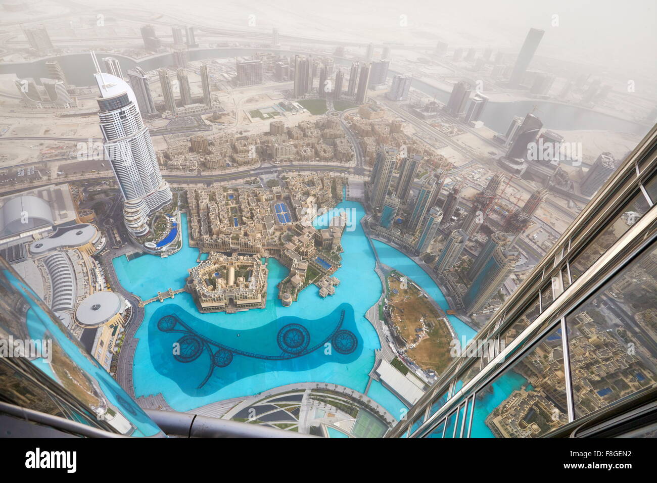 Dubai - vue de la tour Burj Khalifa, Emirats Arabes Unis Banque D'Images