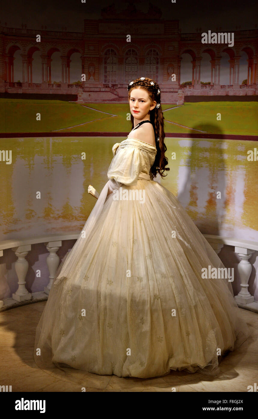 La princesse Sisi (l'Impératrice Elisabeth) à Madame Tussauds waxworks  museum, parc Prater, Vienne Photo Stock - Alamy