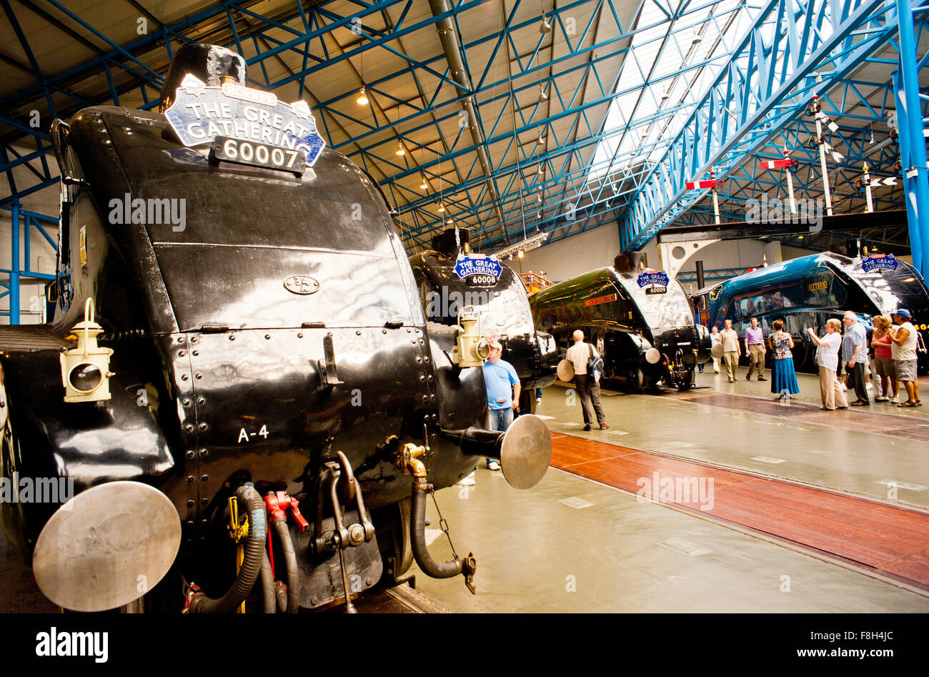 Le Grand Rassemblement de A4s à New York National Railway Museum Banque D'Images