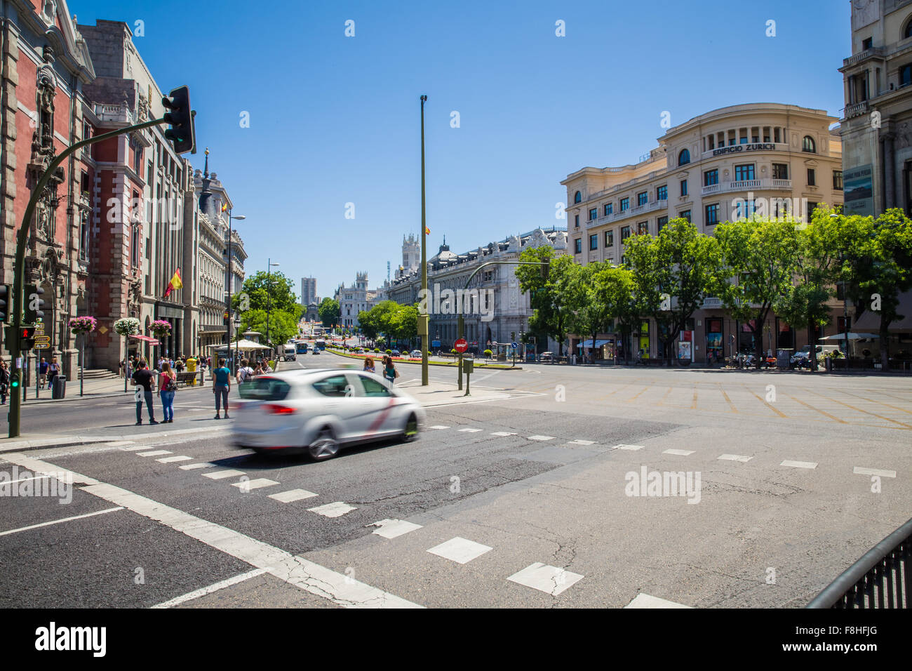 Madrid, Espagne - 15 mai 2015, Randonnée pédestre à travers le centre-ville de Madrid Banque D'Images