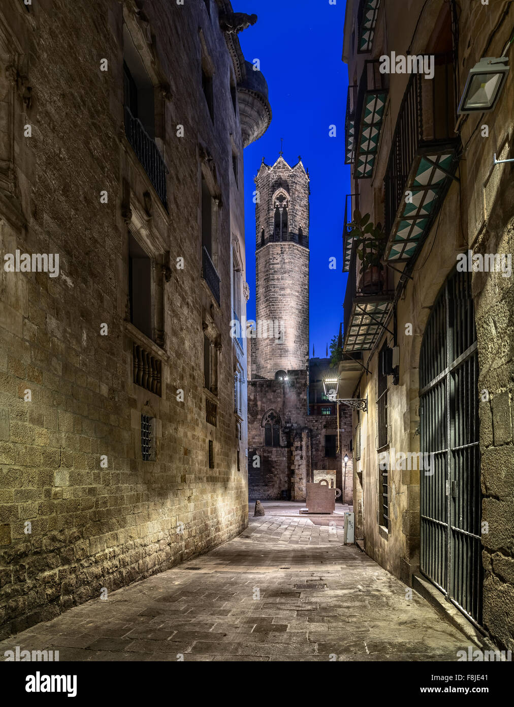 Tour de Torre de Santa Agata chapelle (Barcelone) Banque D'Images