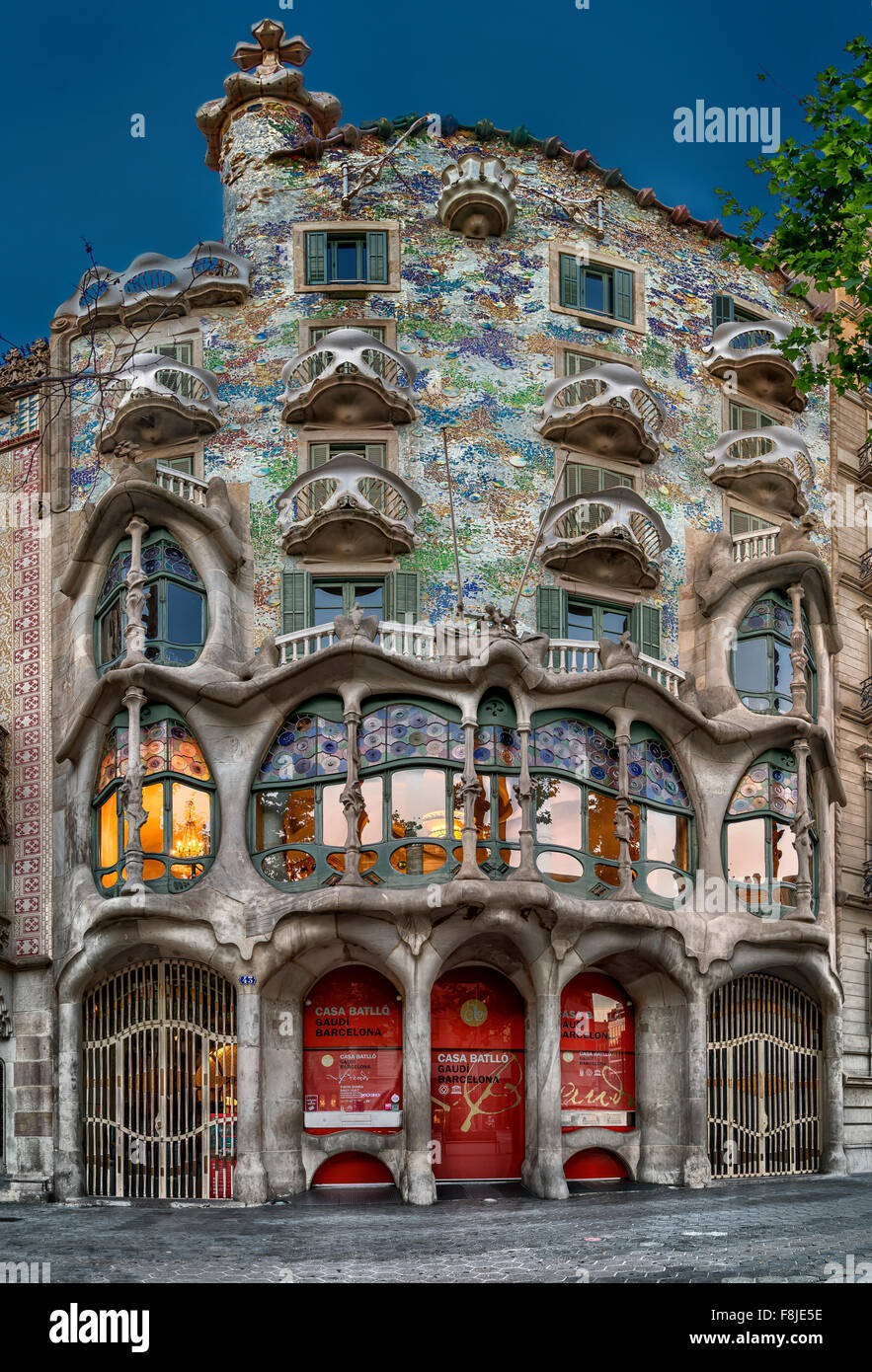 Casa Batllo. Barcelone. Espagne Banque D'Images