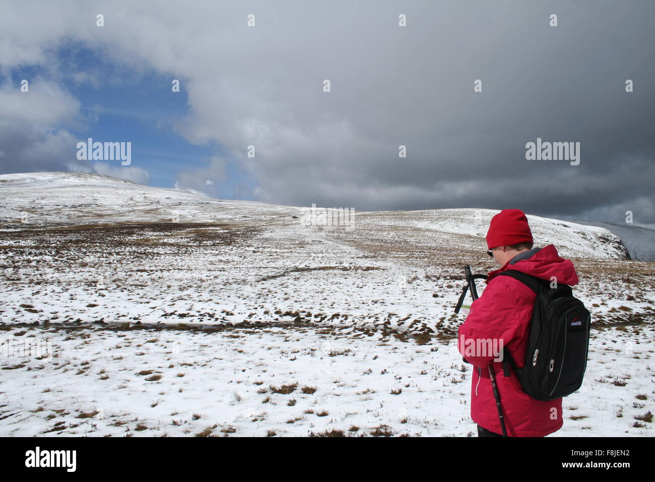 L'hiver sur Grand Dodd dans le Lake District Banque D'Images