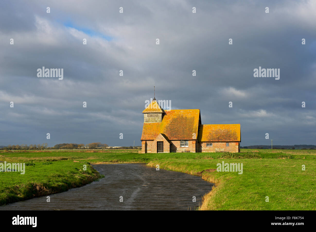 Thomas a Becket Église à Fairfield, Romney Marsh, Kent, Angleterre, Royaume-Uni Banque D'Images