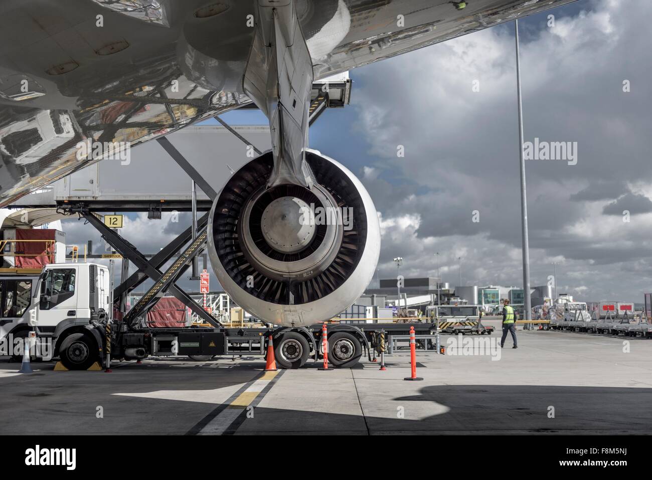 A380 aéroport d'avion à réaction à Banque D'Images