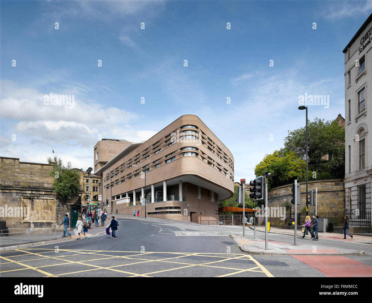 Chetham's School of Music. Vue sur l'extérieur de contemporain Chetham's School of Music, Manchester Banque D'Images