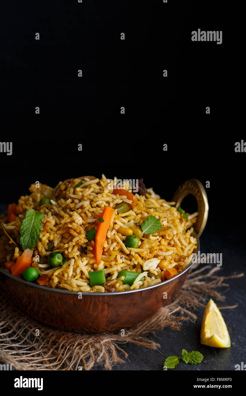 Biryani de légumes Banque D'Images