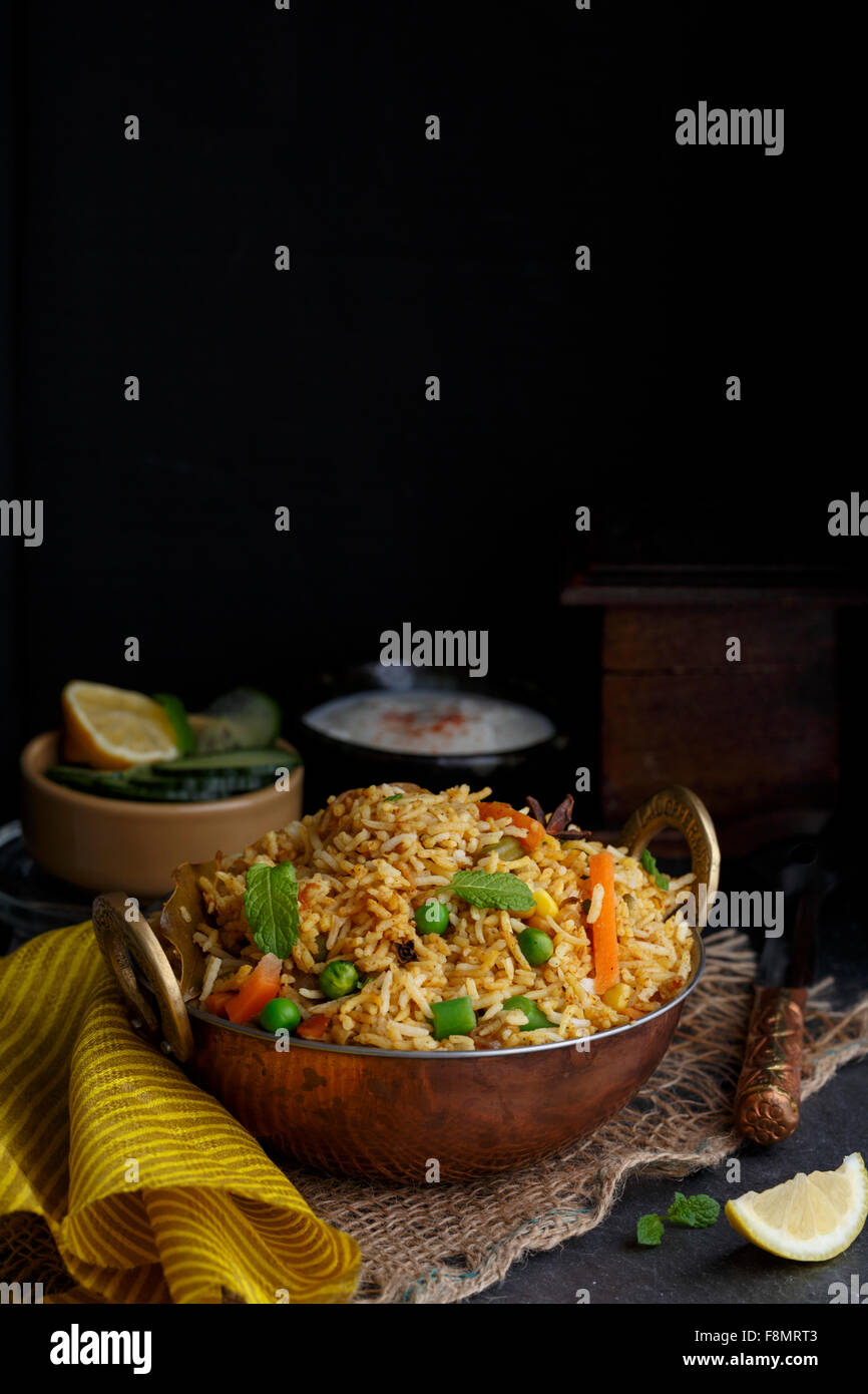 Biryani de légumes Banque D'Images