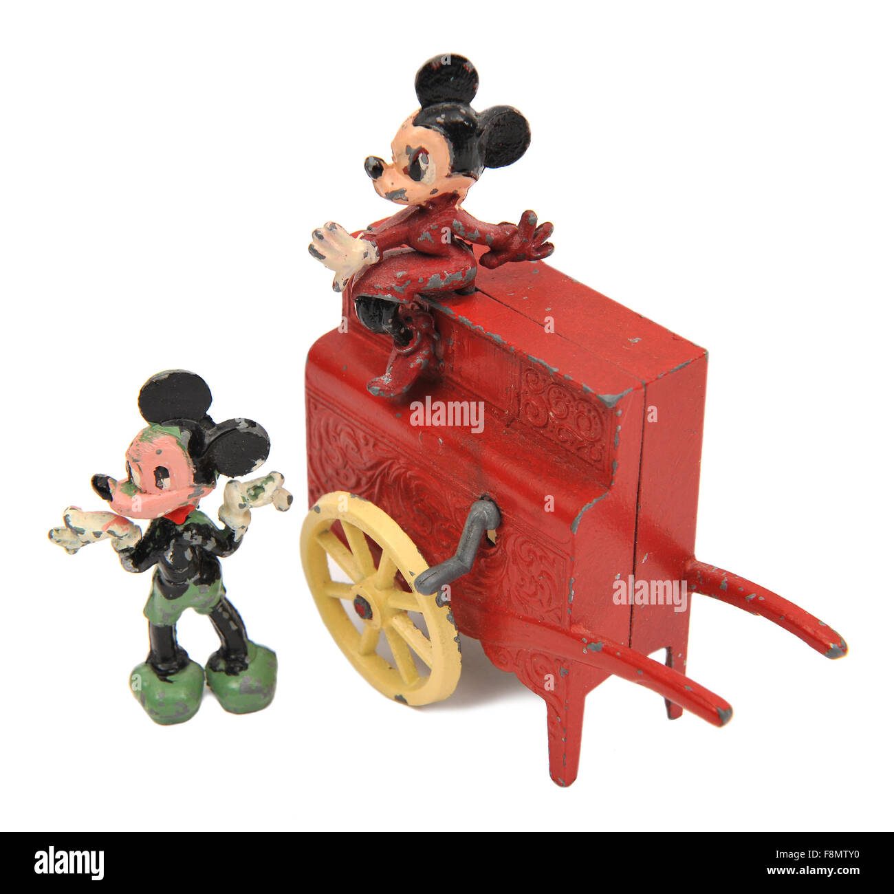 1940 Salco Mickey et Minney orgue de souris jouet pour enfant Banque D'Images