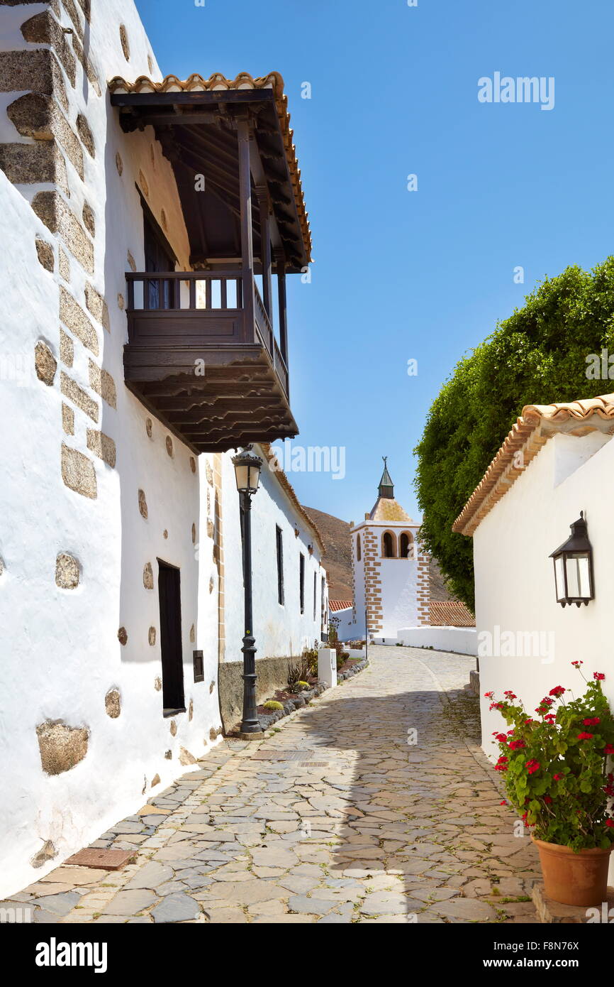 L'île de Fuerteventura, Corralejo - l'ancienne capitale de l'île, la vieille ville, l'Espagne, Îles Canaries Banque D'Images