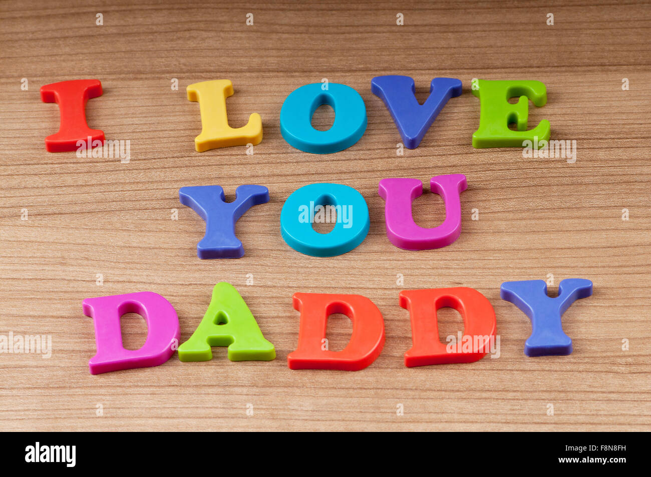 Je t'aime papa message Banque D'Images