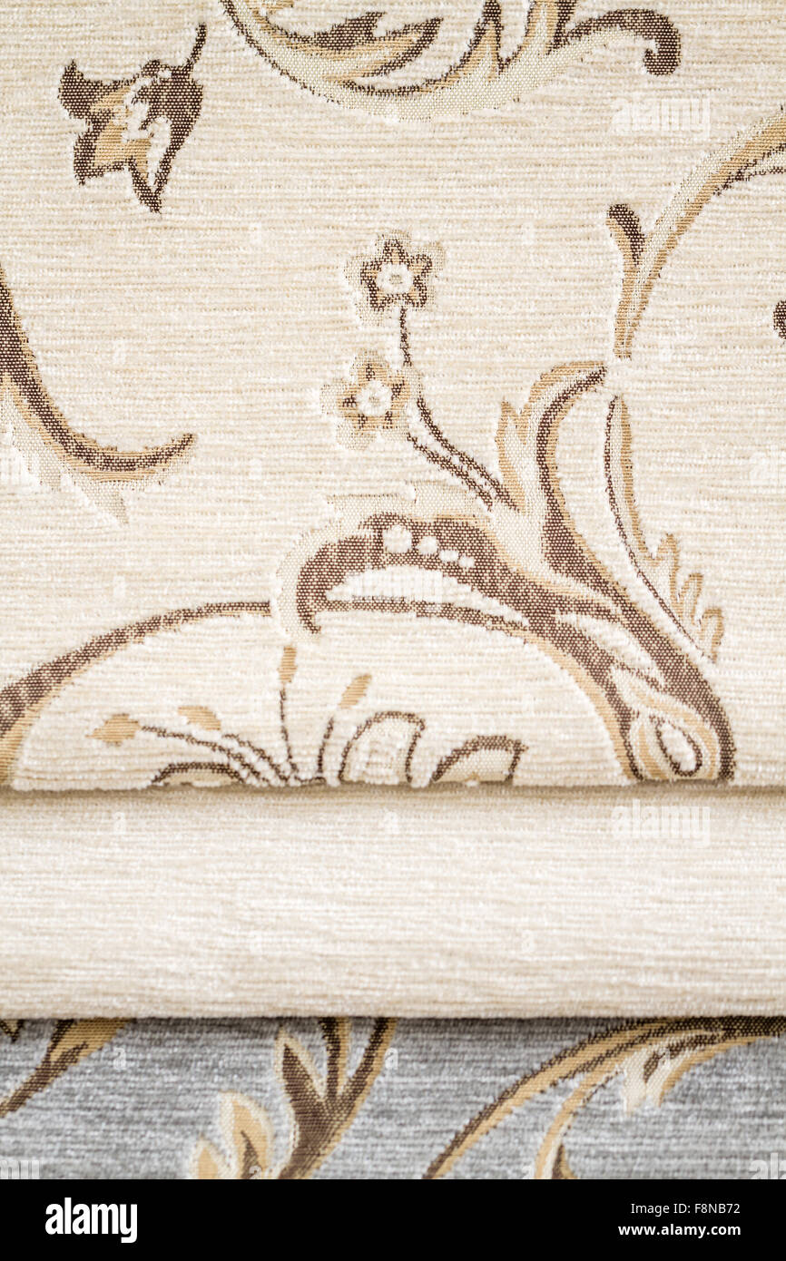 Close up detail de tissu de couleur multi échantillons texture Banque D'Images