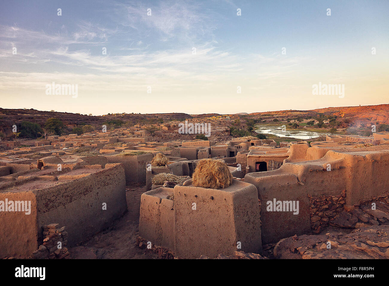 Le village de Bongo dans province de Dogon MALI Banque D'Images