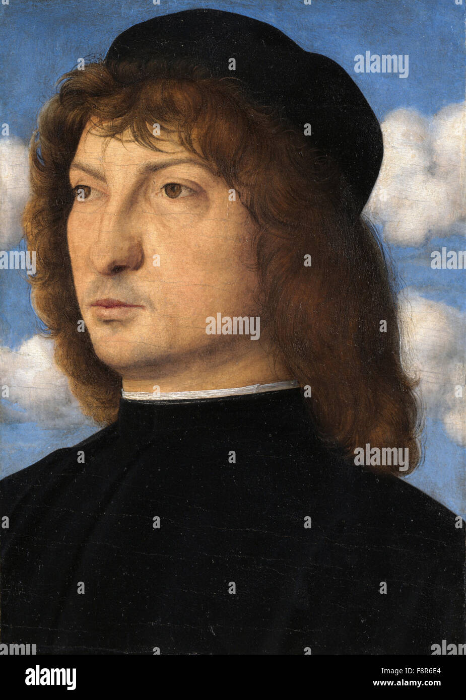 Giovanni Bellini - Giambellino - Portrait d'un gentilhomme Vénitien Banque D'Images