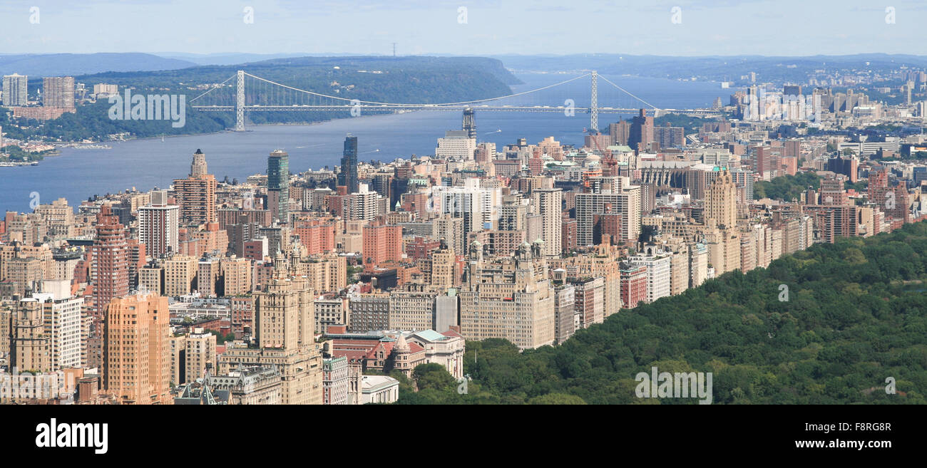 Vue aérienne de Manhattan, New York City, États-Unis Banque D'Images