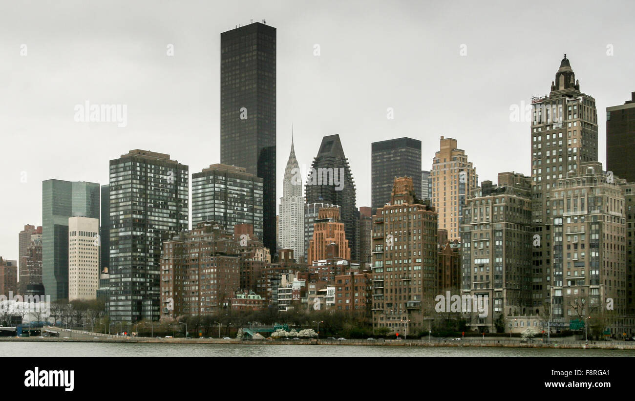 Horizon de Manhattan, New York City, États-Unis Banque D'Images