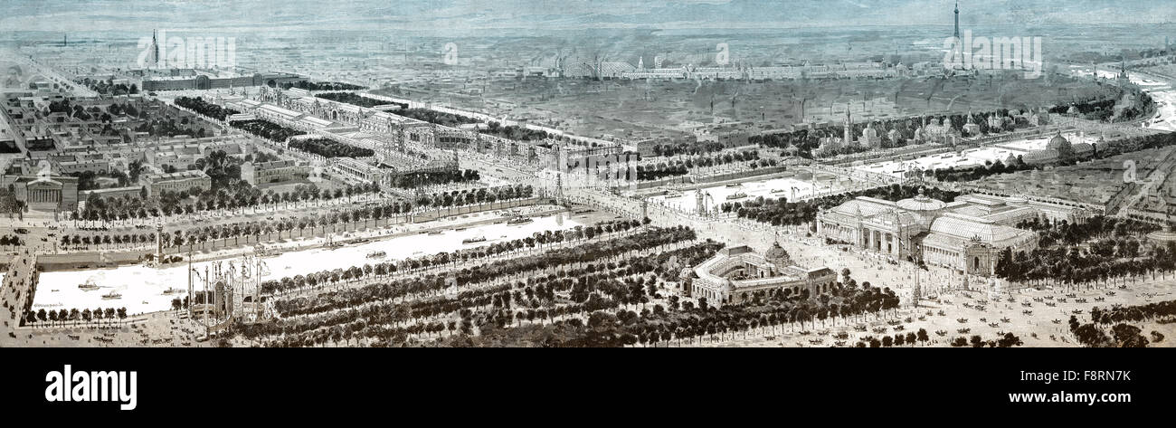 Voir l'Exposition universelle, équitable, Monde, Paris, 1900 Banque D'Images