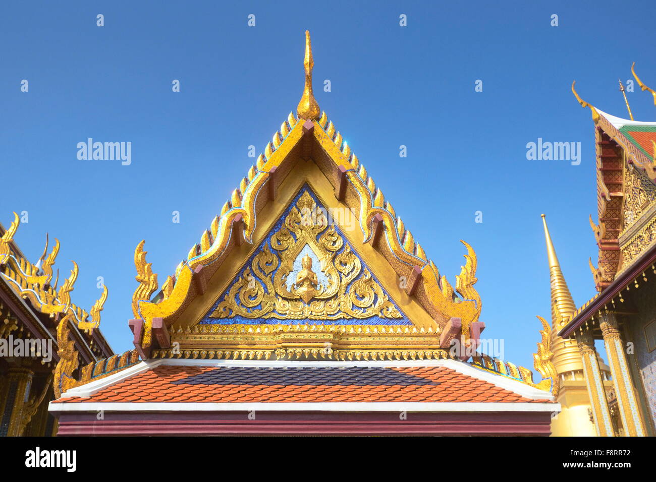Thaïlande - Bangkok, Wat Phra Kaeo, Temple du Bouddha Émeraude Banque D'Images