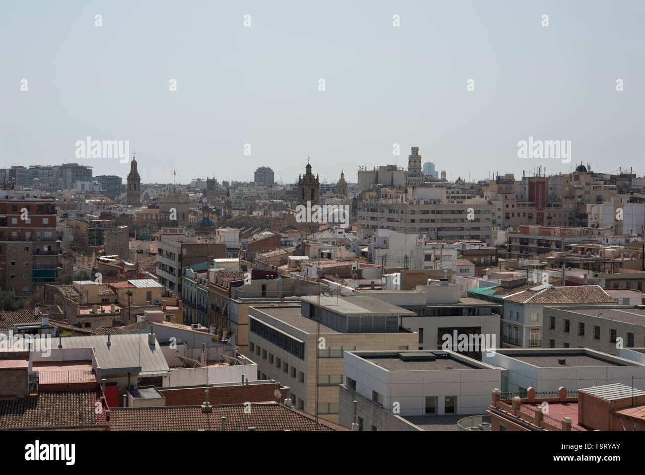 Avis de valence de Las Torres de Quart, Valence, Espagne. Banque D'Images