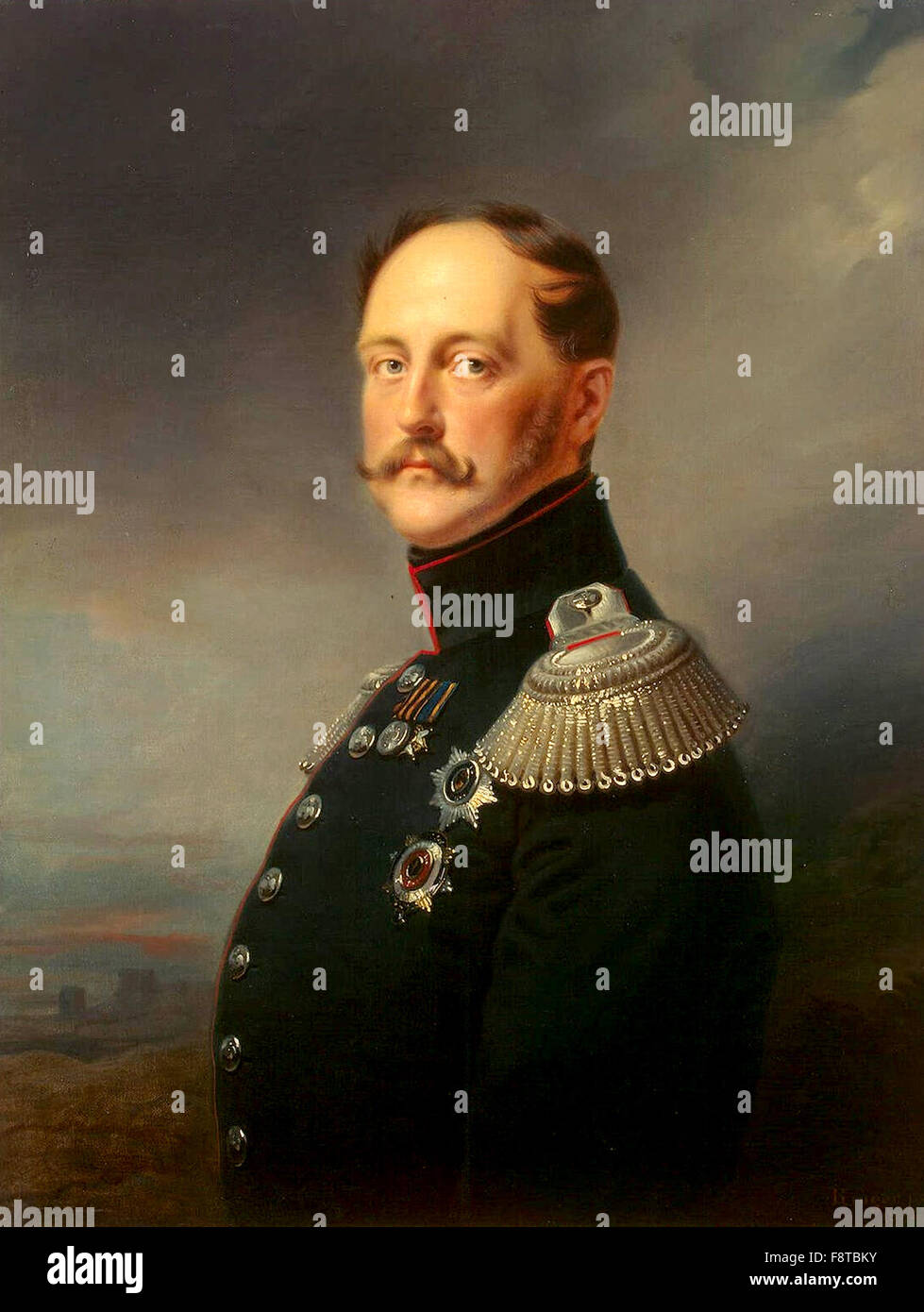 L'Empereur Nicolas Ier, empereur de Russie de 1825 à 1855 Banque D'Images