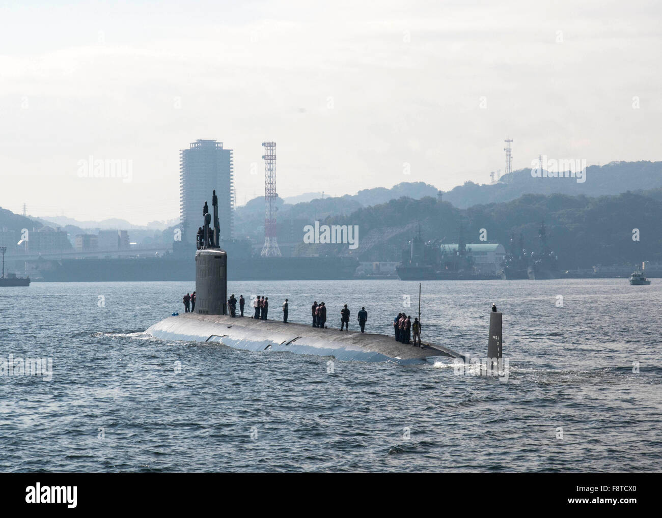 Sous-marin USS North Carolina Banque D'Images