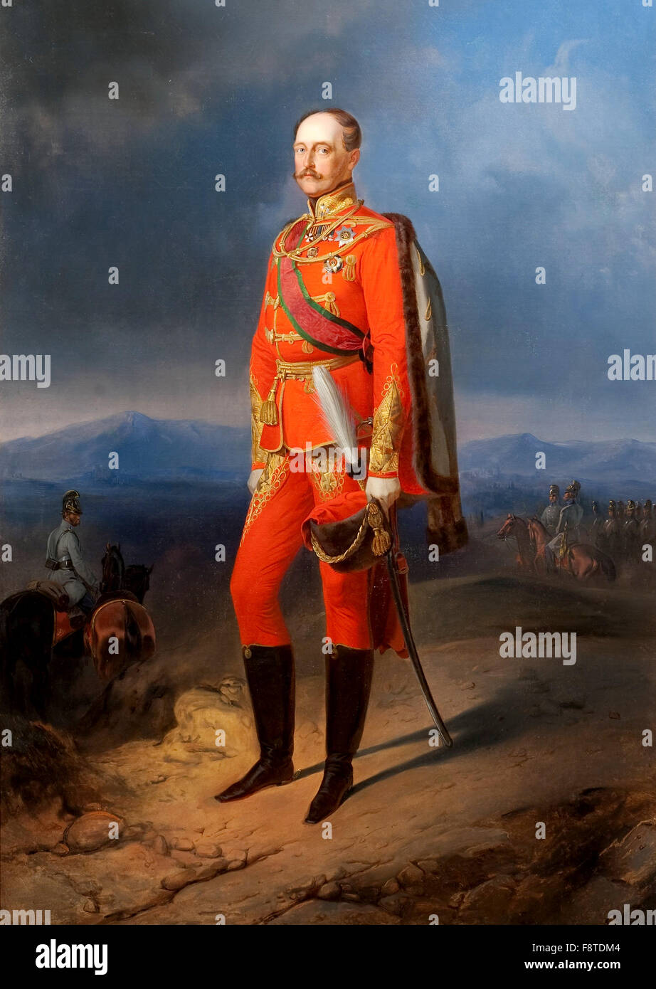 L'Empereur Nicolas Ier en uniforme Autrichien, Nicholas I, Nikolaï Pavlovitch I, empereur de Russie de 1825 à 1855. Banque D'Images