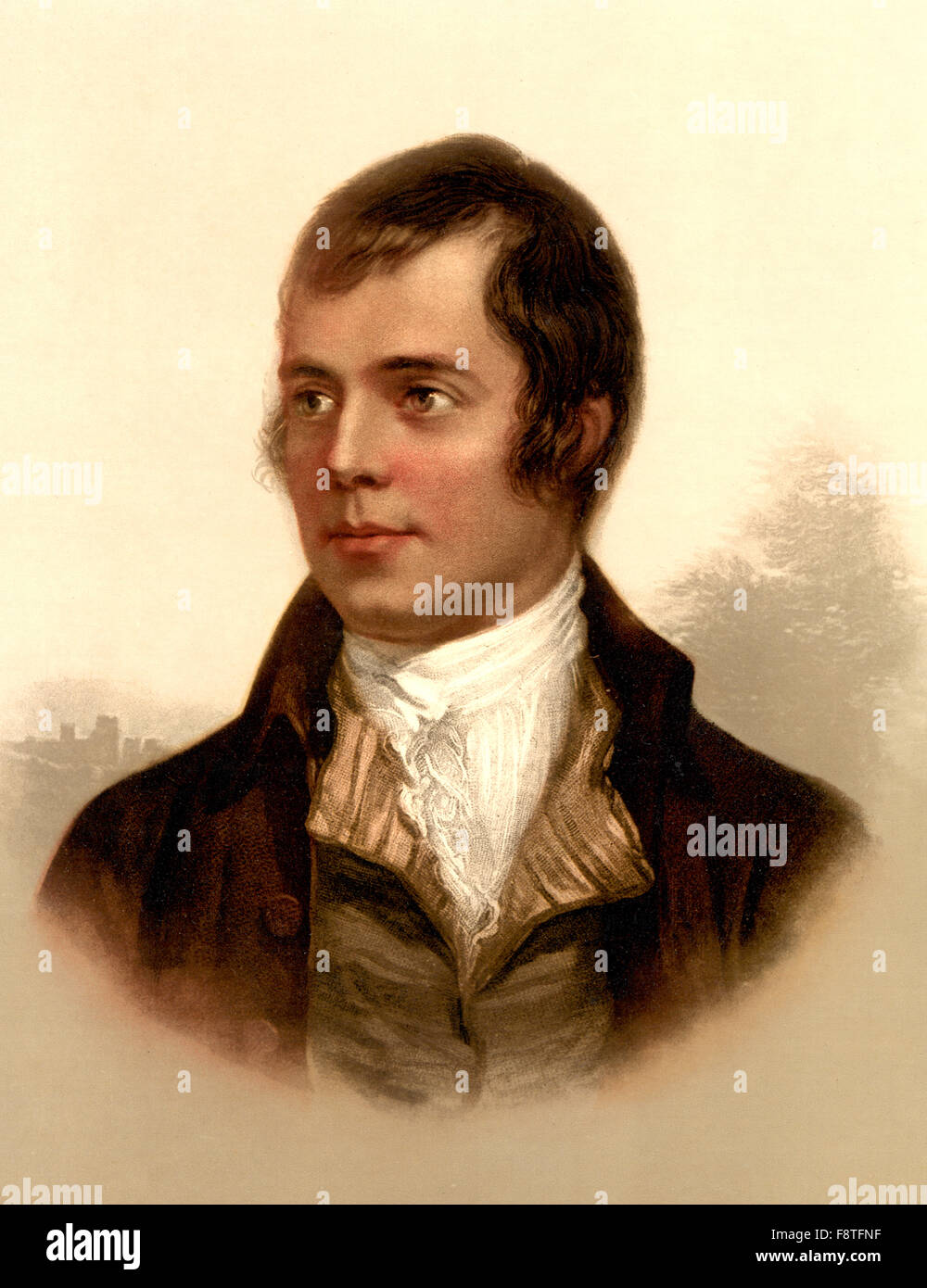 Robert Burns, poète écossais Robert Burns, également connu sous le nom de Rabbie Burns Banque D'Images