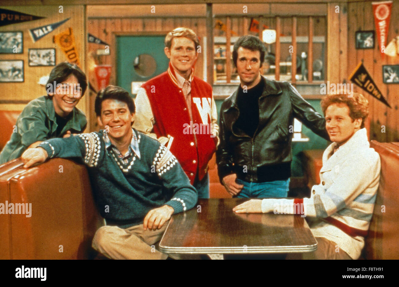 Happy Days Reunion, Fernsehspecial spécial, USA 1992, Regie : Malcom Leo, acteurs : Don Plus, Henry Winkler, Anson Williams, Ron Howard, Scott Baio (liens) Banque D'Images