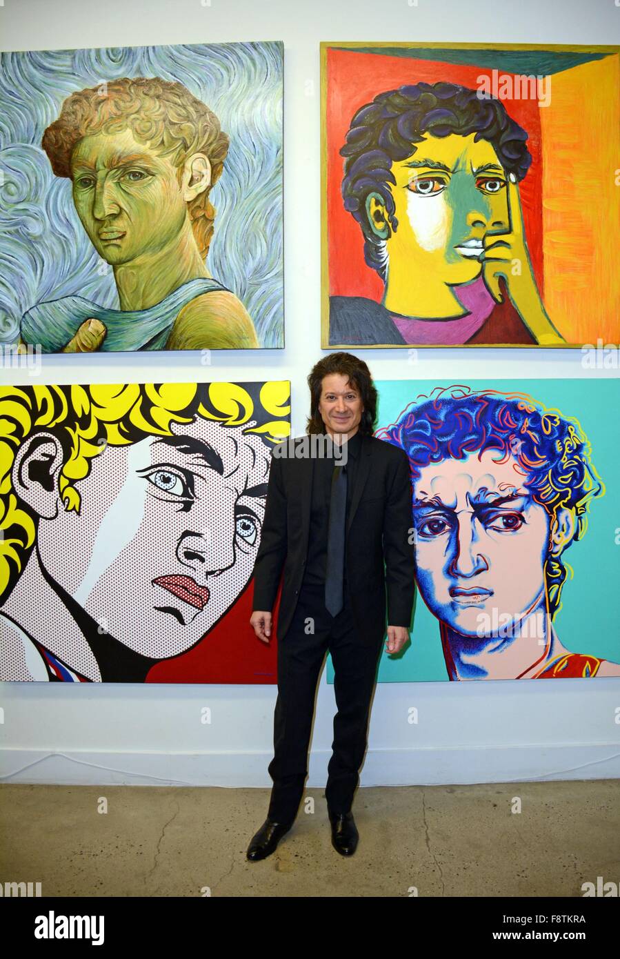 New York, NY, USA. Dec 10, 2015. Michael Cartellone présents pour Michael Cartellone Ouverture Art Art Contemporain, Soho, New York, NY Le 10 décembre, 2015. © Derek Storm/Everett Collection/Alamy Live News Banque D'Images