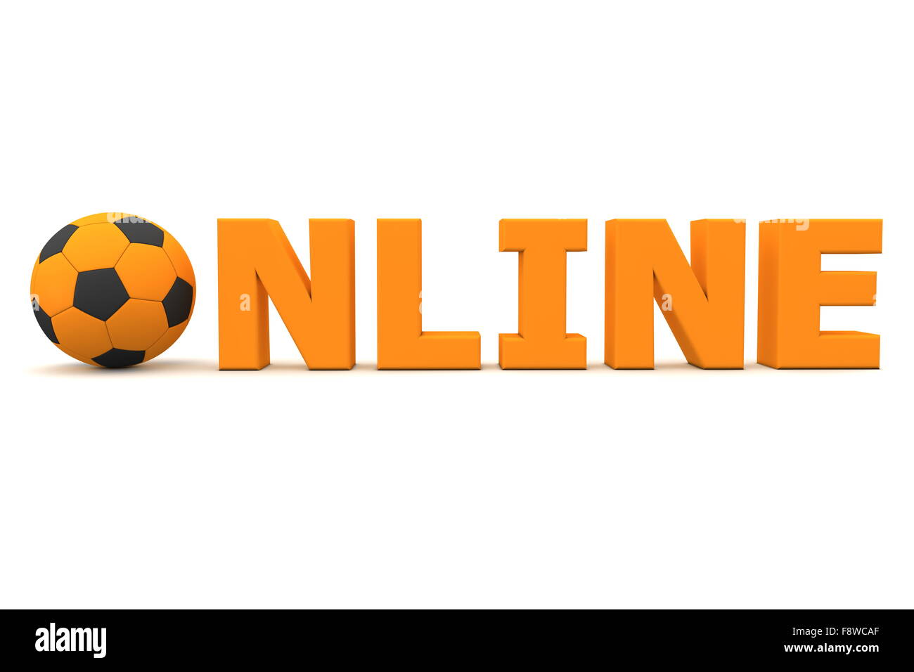Football - Orange en Ligne Classique Banque D'Images