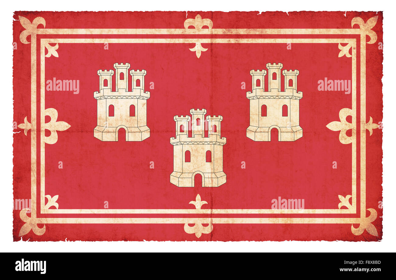 Pavillon de la ville écossaise Aberdeen créé en grunge style Banque D'Images