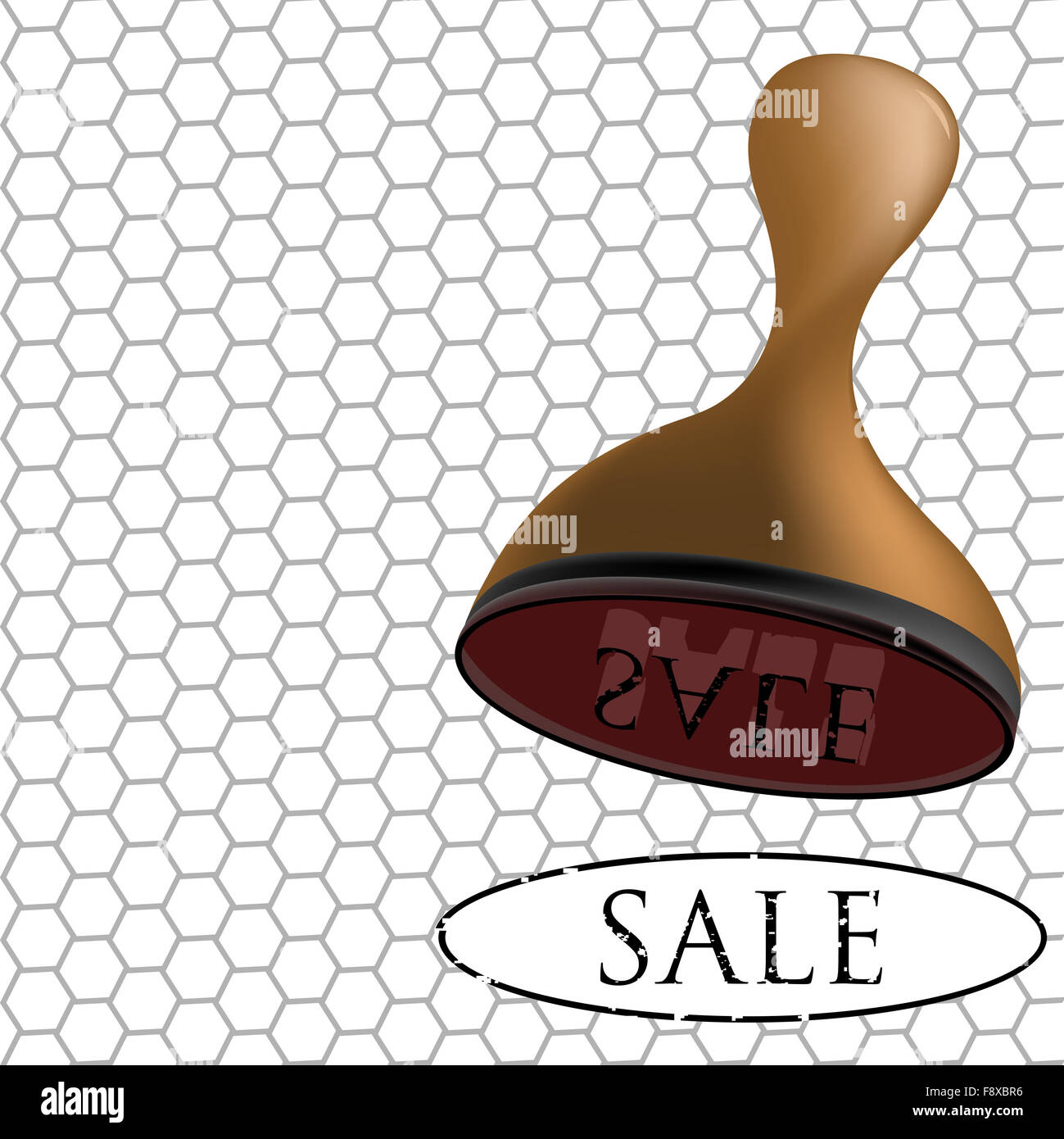 timbre 3d vente Banque D'Images