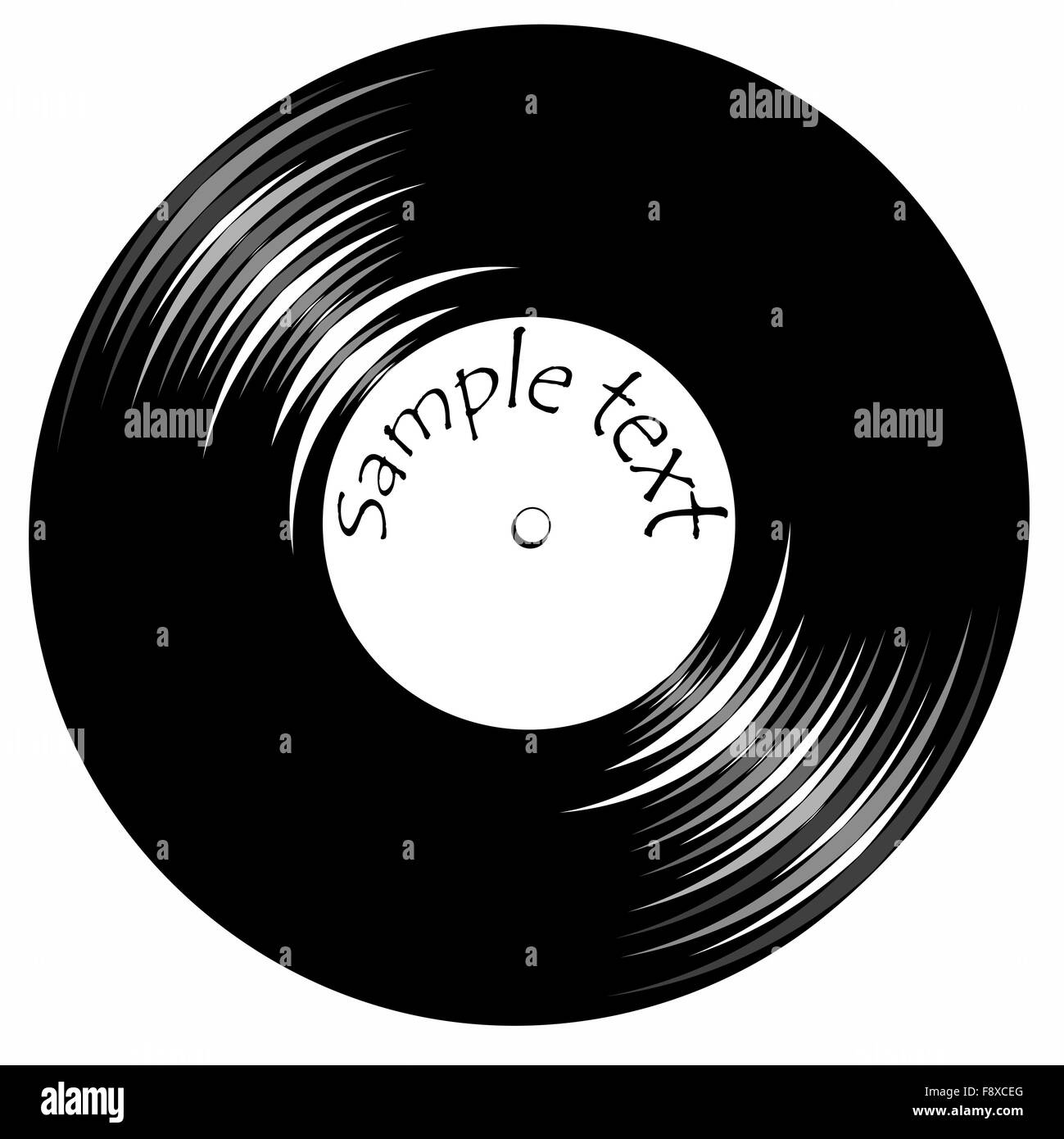 Vintage vinil notice avec l'espace pour le texte Banque D'Images